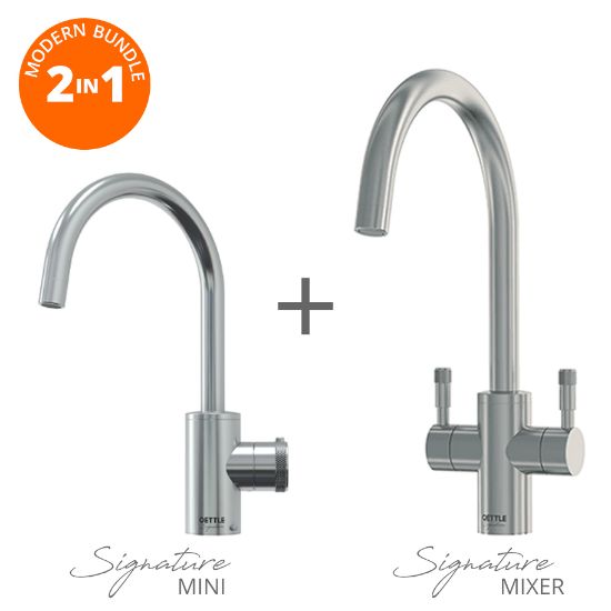 QETTLE Q9436BUN Signature Mini 4L 2 in 1 Dual Lever Tap Bundle