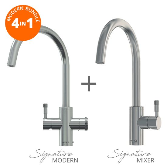 QETTLE Q9433BUN Signature Modern 4L 4 in 1 Round Single Lever Tap Bundle
