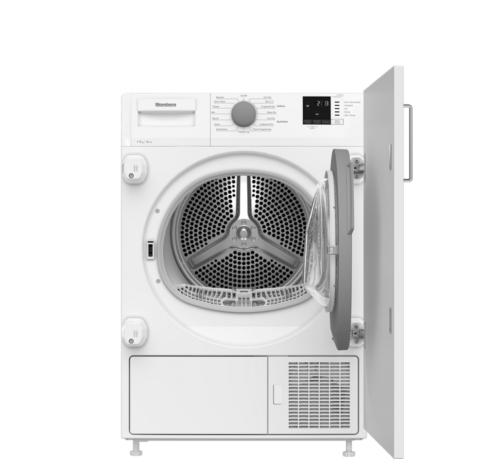 Blomberg LTIP07310 7kg Integrated Heat Pump Tumble Dryer - White