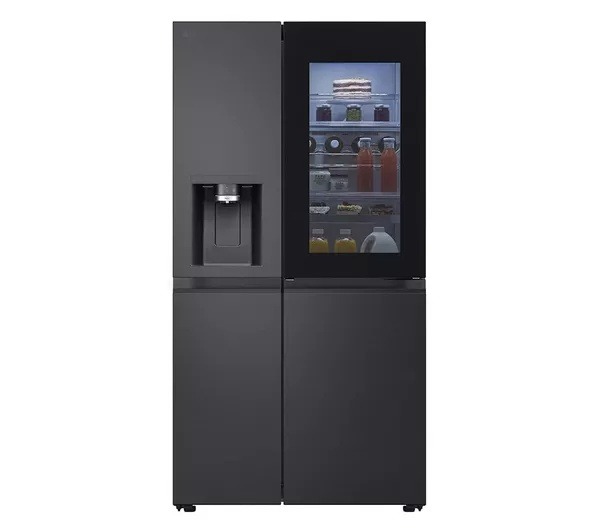 Lg GSXE90EVAD Side-By-Side Refrigerator 628L InstaView - Black Steel 