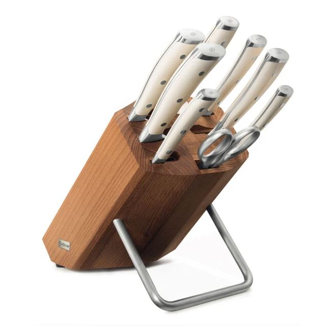 Wüsthof 1090470802 Classic Ikon Knife Block with 8 Pieces - Cream