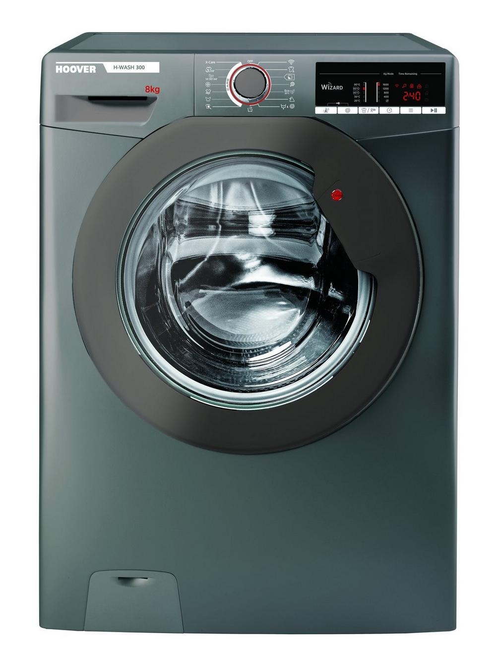 Hoover H3W58TGGE 8Kg 1500 Spin Washing Machine Graphite 