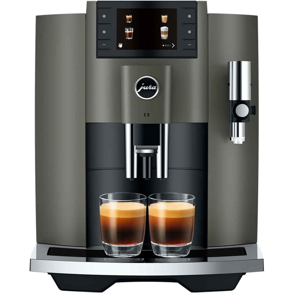 Jura UK 15583 E8 Freestanding Coffee Machine - Dark Inox