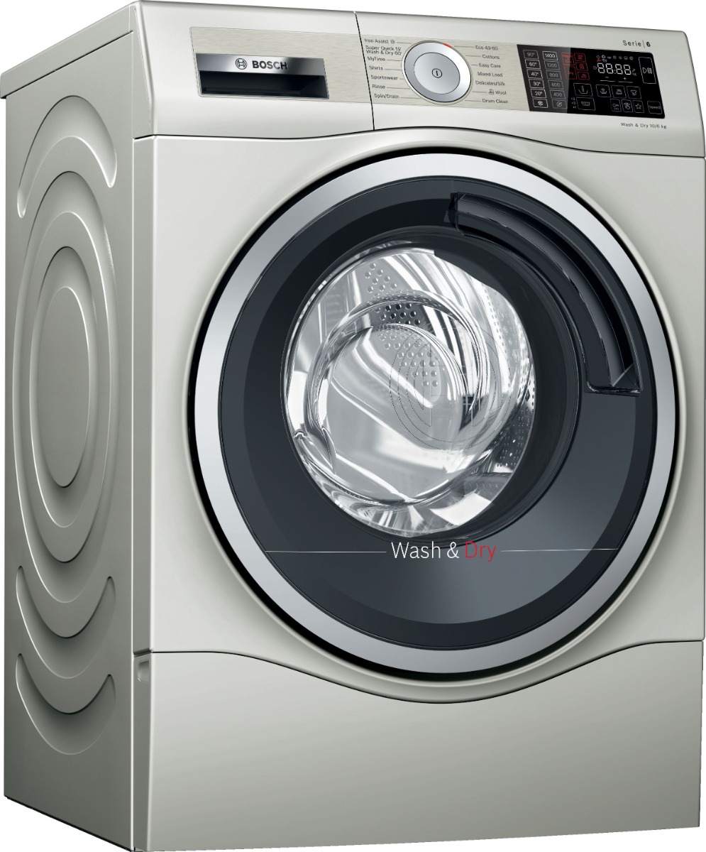 Bosch WDU28569GB 10kg/ 6kg Freestanding Washer Dryer-Silver