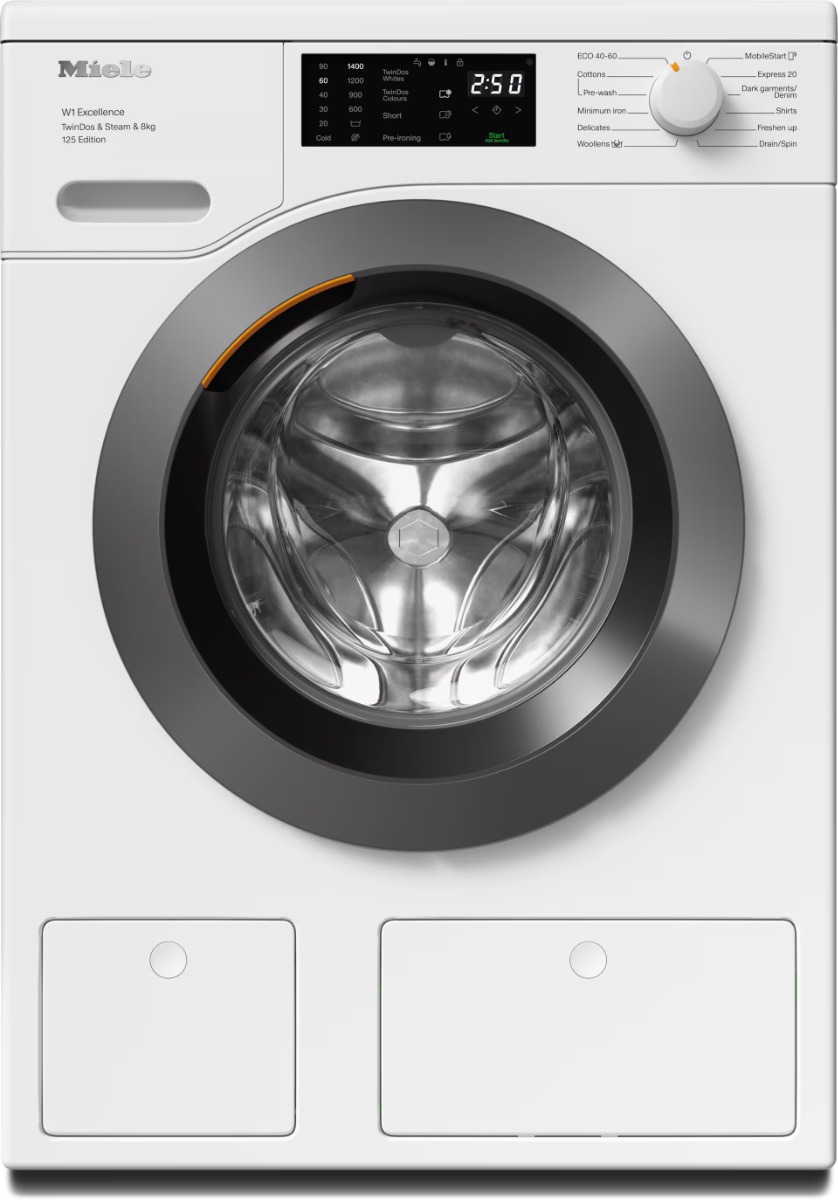 Miele WEB685WCS 12518650 Freestanding 8Kg 1400 Spin Washing Machine - Lotus White
