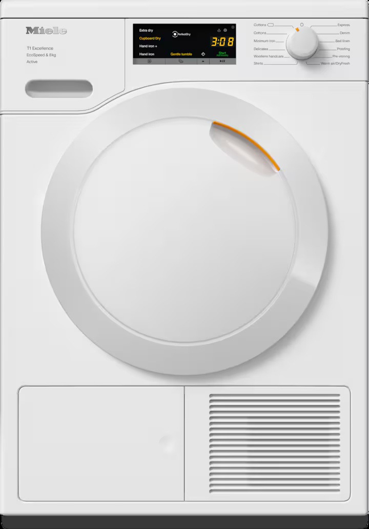 Miele TEA525WP 8kg Heat Pump Tumble Dryer - White