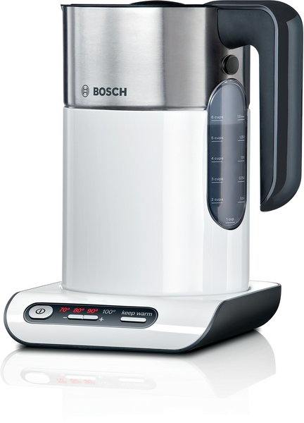 Bosch TWK8631GB Styline Temp Control 1.5L Kettle - White/Chrome