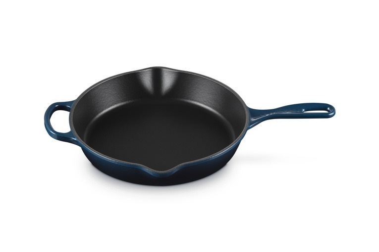 Le Creuset Signature Cast Iron 26cm Deep Skillet with Metal Handle - Nuit