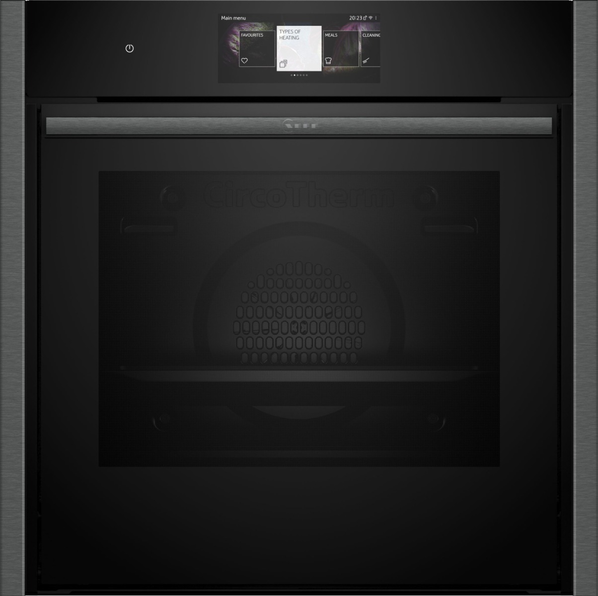 Neff B64CT73G0B Built-In Slide and Hide Single Pyrolytic Oven - Black with Graphite-Grey Trim