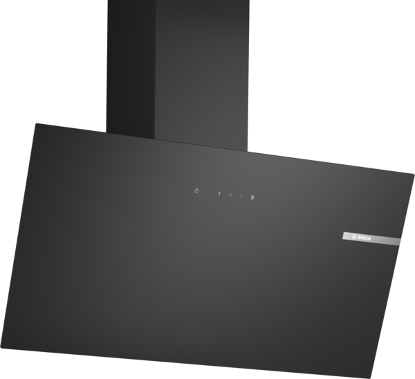 Bosch DWK85DK60B Series 2 Wall-mounted cooker hood 80 cm clear glass black printed