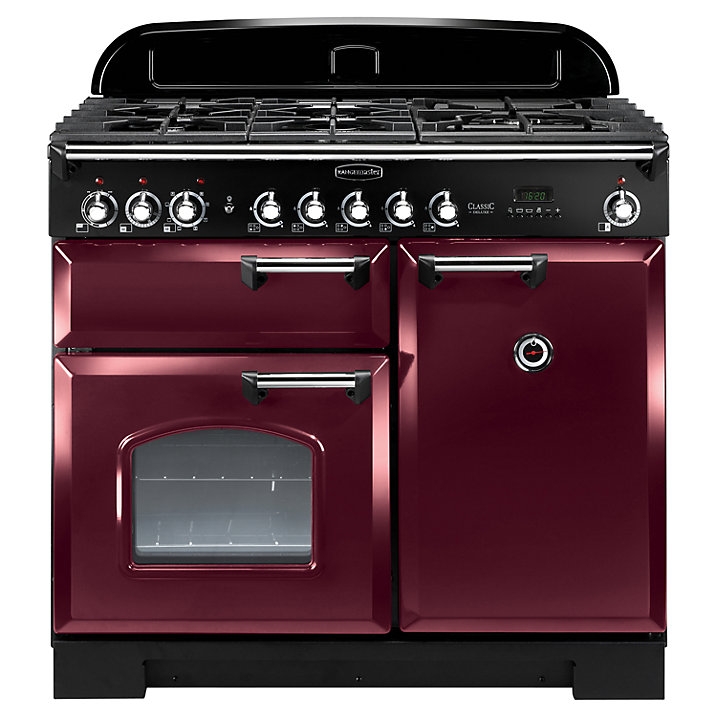 Rangemaster CDL100DFFCY/C Classic Deluxe 100Cm Dual Fuel - Cranberry Chrome