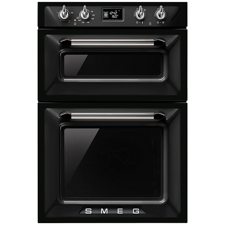 Smeg DOSF6920N1 Victoria Built-In Multifunction Double Oven, Black