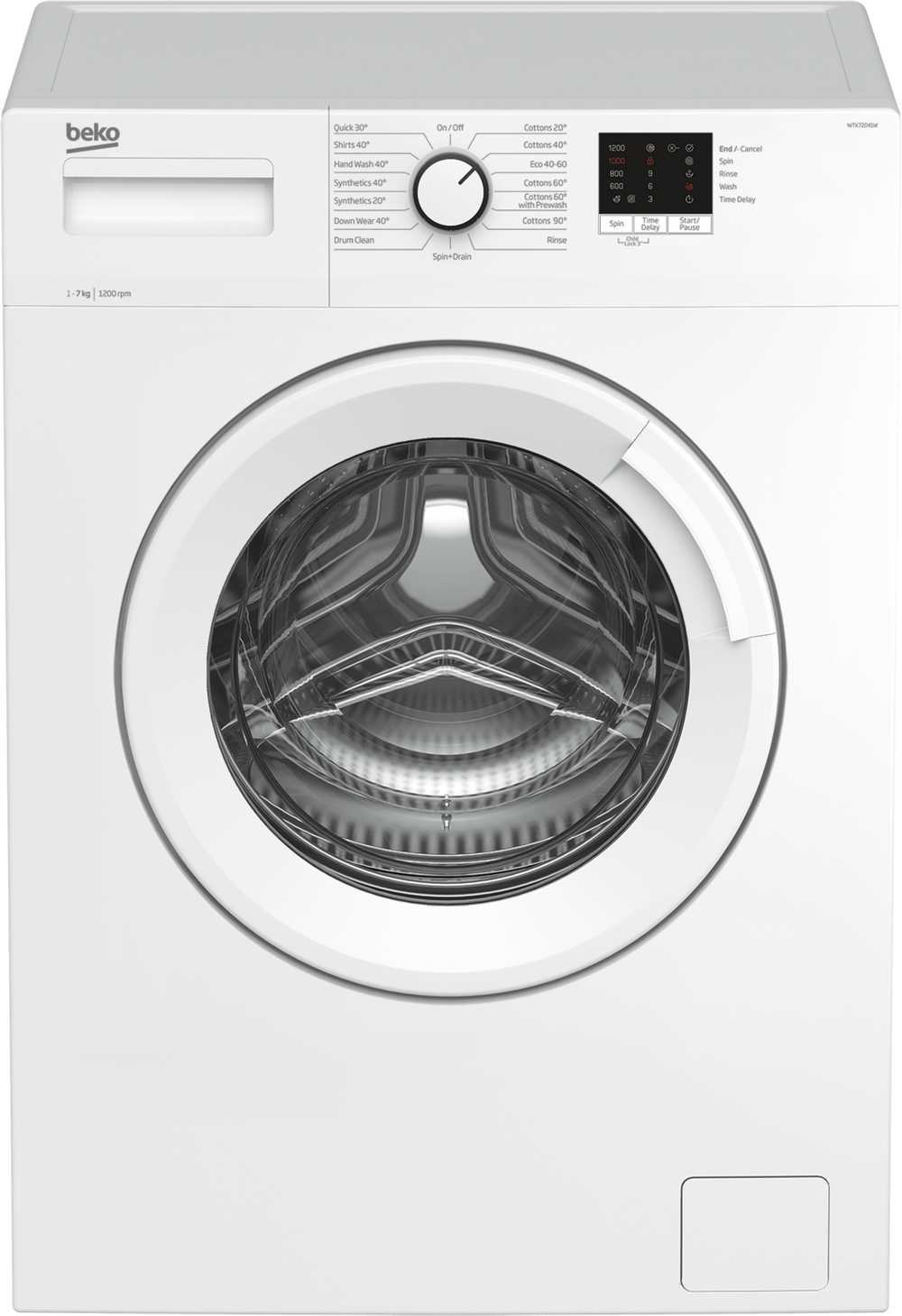 Beko WTK72041W 7Kg 1200 Spin Washing Machine White