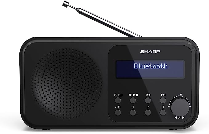 Sharp DR-P420(BK) Wireless DAB Radio -  Black