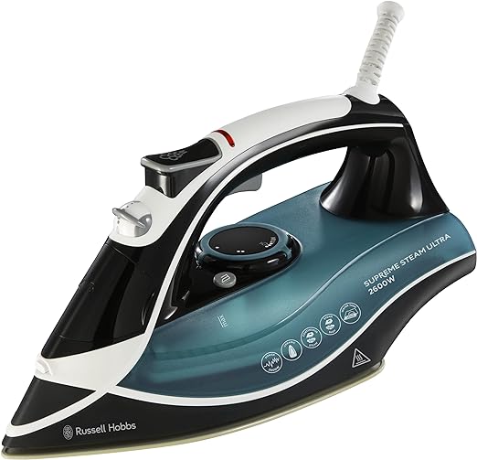 Russell Hobbs 23260 2600W Supreme Steam Ultra Traditional Iron - Black/Green/White 