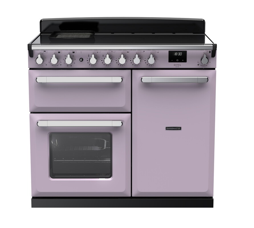 Rangemaster Estel Deluxe ESDL100EIPHTH/CM1 100cm Induction Range Cooker Heather / Chrome