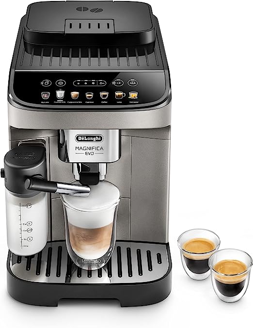 Delonghi ECAM290.83.TB-MAX Fully Automatic Bean To Cup Coffee Machine Titanium & Blac