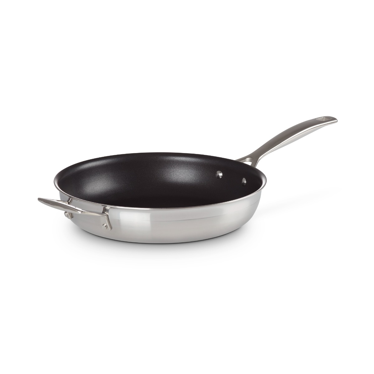 Le Creuset 962003281 3Ply 28cm Non-Stick Frying Pan with Helper Handle - Stainless Steel