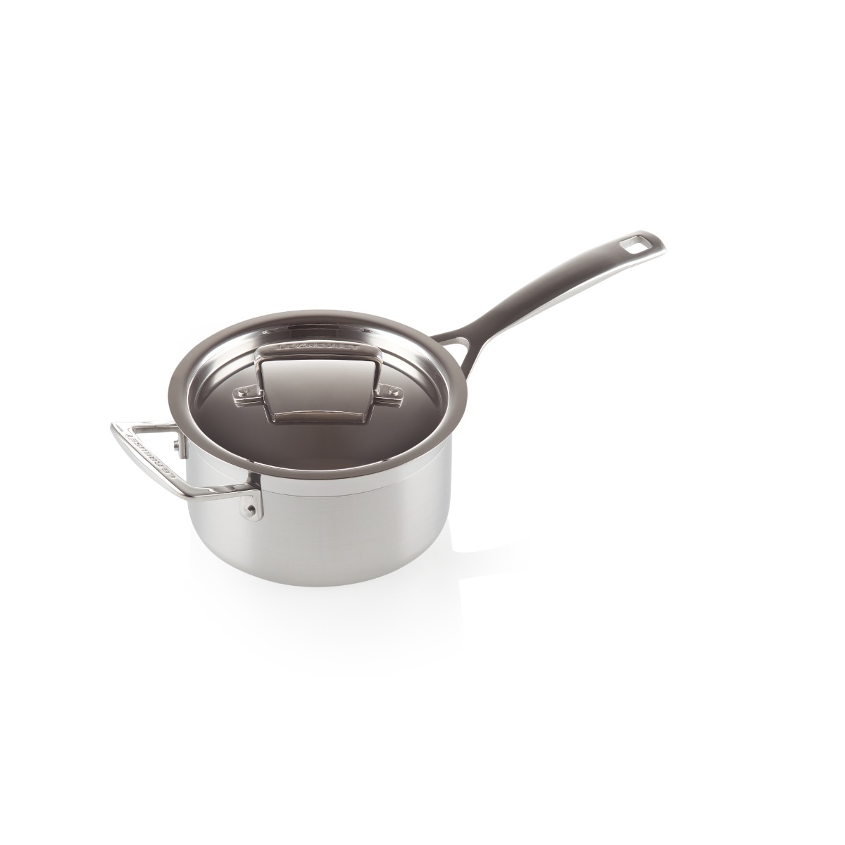 Le Creuset 962009181 18cm 3-ply Saucepan with Lid - Stainless Steel 