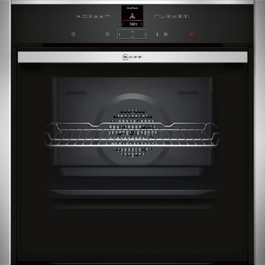 Neff B47CR32N0B Built In Oven with Slide & Hide-Stainless Steel