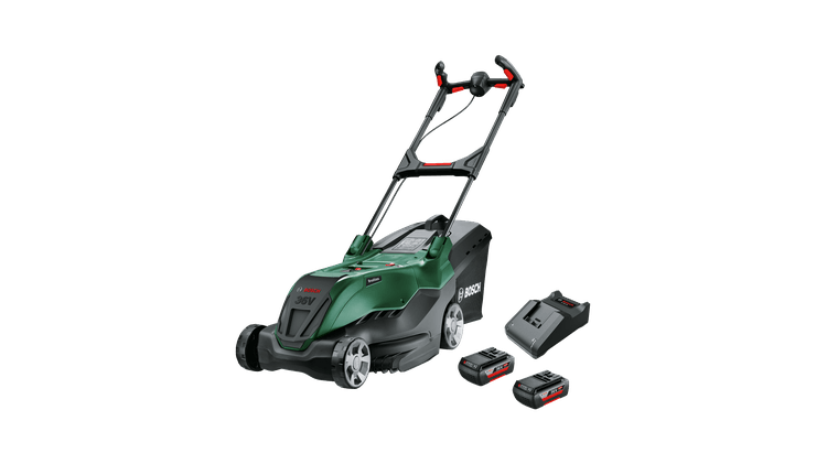 Bosch Garden 06008B9F71 Advanced Rotak 36V-40-650 (2x2.0Ah) Cordless Lawnmower