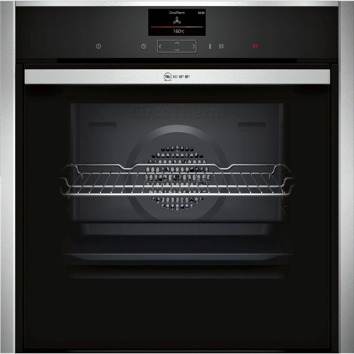 Neff B57CS24H0B Built In Electric Single Oven Slide and Hide - Stainless Steel