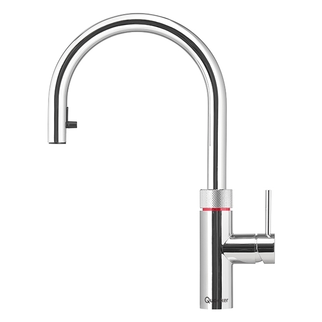 Quooker 3XCHR 3 In 1 Flex Polished Chrome Boiling Water Tap Polished Chrome
