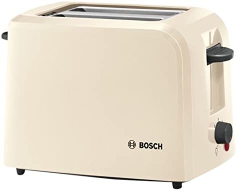 Bosch TAT3A0175G 2 Slice Compact Toaster-Cream