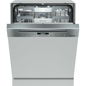 Miele G7100SCI Built In Semi Integrated Dishwasher-Clean Steel 