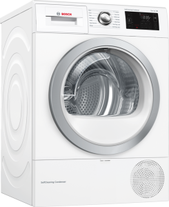 Bosch WTWH7660GB (E) Capacity: 9Kg Heat Pump Dryer With Self Cleaning Condenser,Home Connect,Time De
