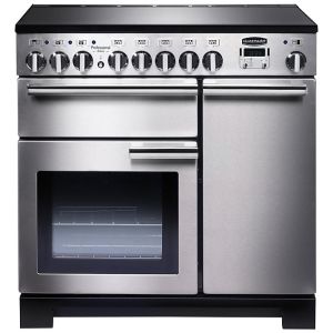 Rangemaster PDL90EISS/C Professional Deluxe 90 Induction Hob Range Cooker, Stainless Steel