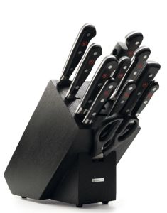 Wüsthof 1090171204 Classic Knife Block with 12 Pieces in Black Ash