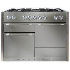 Mercury MCY1200DFSS 1200 Dual Fuel Range Cooker-Stainless Steel/Chrome Trim