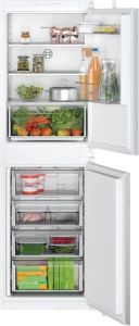 Bosch KIN85NSF0G Built-in fridge-freezer with freezer at bottom, sliding hinge