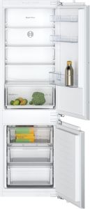 Bosch KIN86NFF0G Built-in fridge-freezer with freezer at bottom, flat hinge