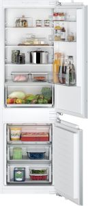 Siemens KI86NNFF0 Built-in fridge-freezer with freezer at bottom flat hinge