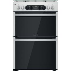 Hotpoint HDM67G8C2CX 60cm Dual Fuel Double Cooker - Stainless Steel 