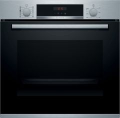 Bosch HRS574BS0B Serie 4 Built-In Single Pyrolytic Oven With Steam Function - Stainless Steel