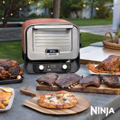 Ninja OO101UK Woodfire Electric Outdoor Oven Artisan Pizza Maker And Bbq Smoker 