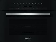 Miele H7145BM Built-In Compact Microwave Oven Obsidian Black