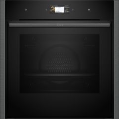 Neff B64CS51G0B N90 Built-In Slide and Hide Single Oven - Black with Graphite-Grey Trim