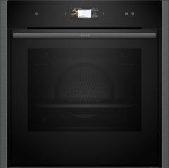 Neff B64VS71G0B Built-In Slide and Hide Single Pyrolytic Oven - Black with Graphite Grey Trim