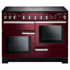 Rangemaster PDL110EICY/C Professional Deluxe 110 Induction Range Cooker Cranberry Chrome