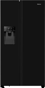 Hisense RS694N4TBF Pure Flat American Style Fridge Freezer - Black 