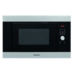 Hotpoint MF25GIXH 25L 900W Built-in Microwave and Grill - Stainless Steel 