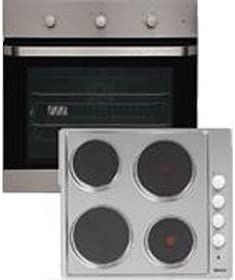 Beko OSF22110X Single Oven And 4 Ring Solid Plate Hob Pack Stainles Steel 