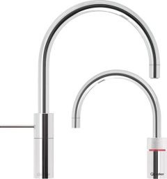 Quooker 3NRRVSTT PRO3 Nordic Round Twintaps stainless steel 