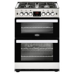 Belling 60GSS 444410825 Cookcentre 60G Gas Cooker With Full Width Electric Grill - Stainless Steel