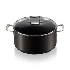 Le Creuset Toughened Non-Stick Deep Casserole With Glass Lid 
