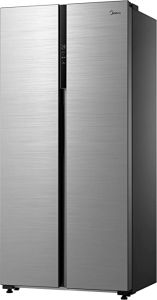 Midea MDRS619FGF46 83.5Cm Total No Frost American Style Fridge Freezer - Stainless Steel
